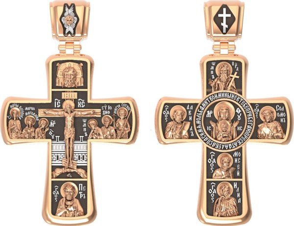 Крест из золота 585 пробы