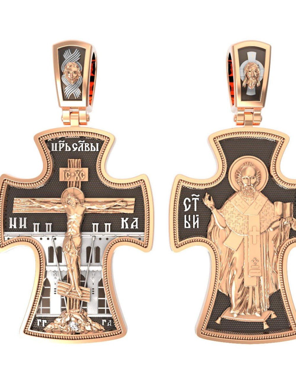 Крест из золота 585 пробы