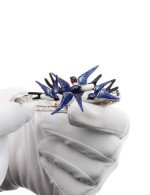 Браслет из белого золота 585 пробы c эмалью