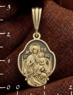 Образок из лимонного золота 585 пробы