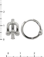 Серьги из белого золота 585 пробы