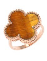 Кольцо из золота 585 пробы c тигровым глазом