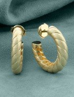 Серьги из лимонного золота 585 пробы