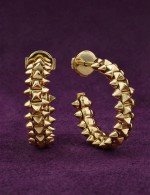 Серьги из лимонного золота 585 пробы