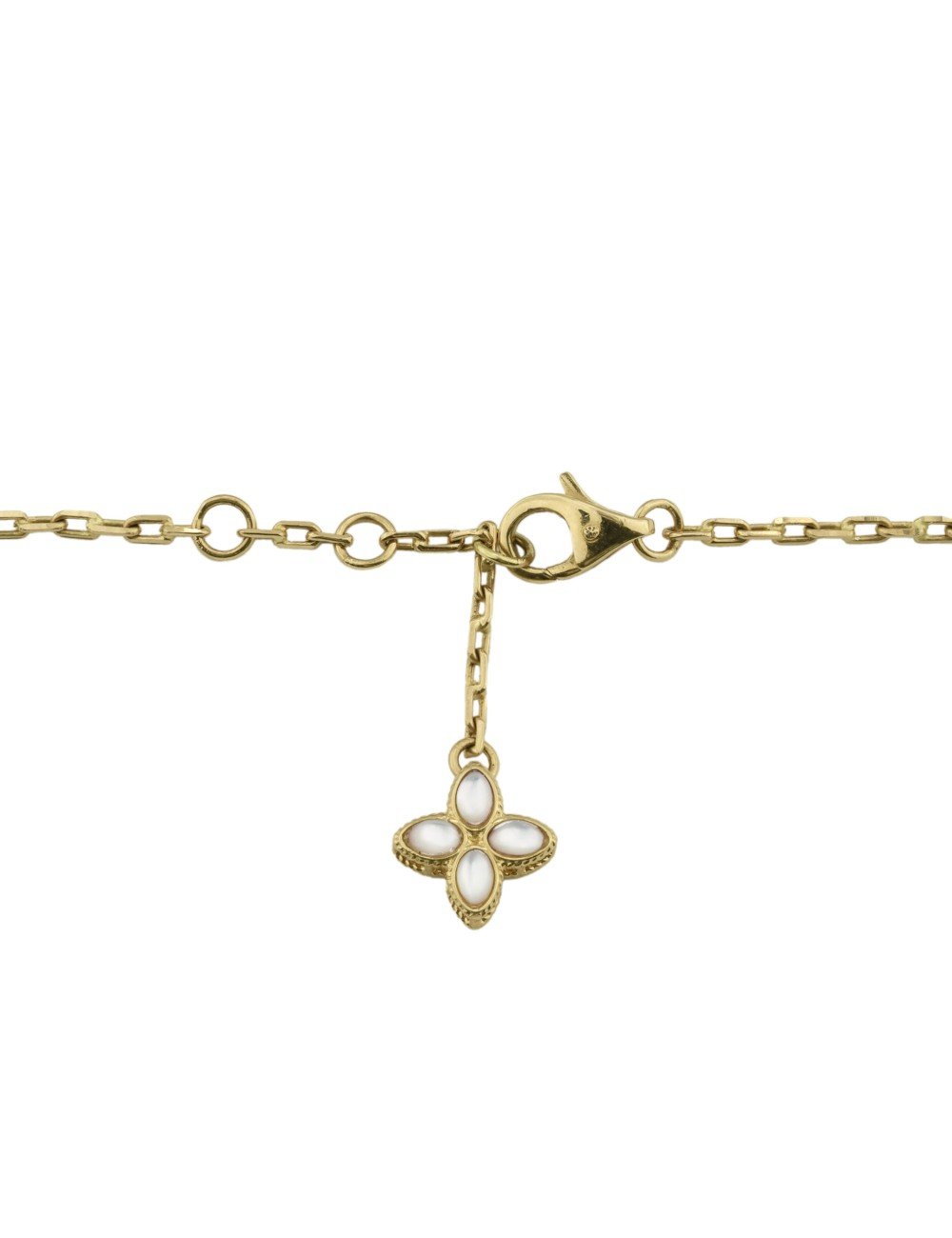 Браслет из лимонного золота 585 пробы c бриллиантами и перламутром