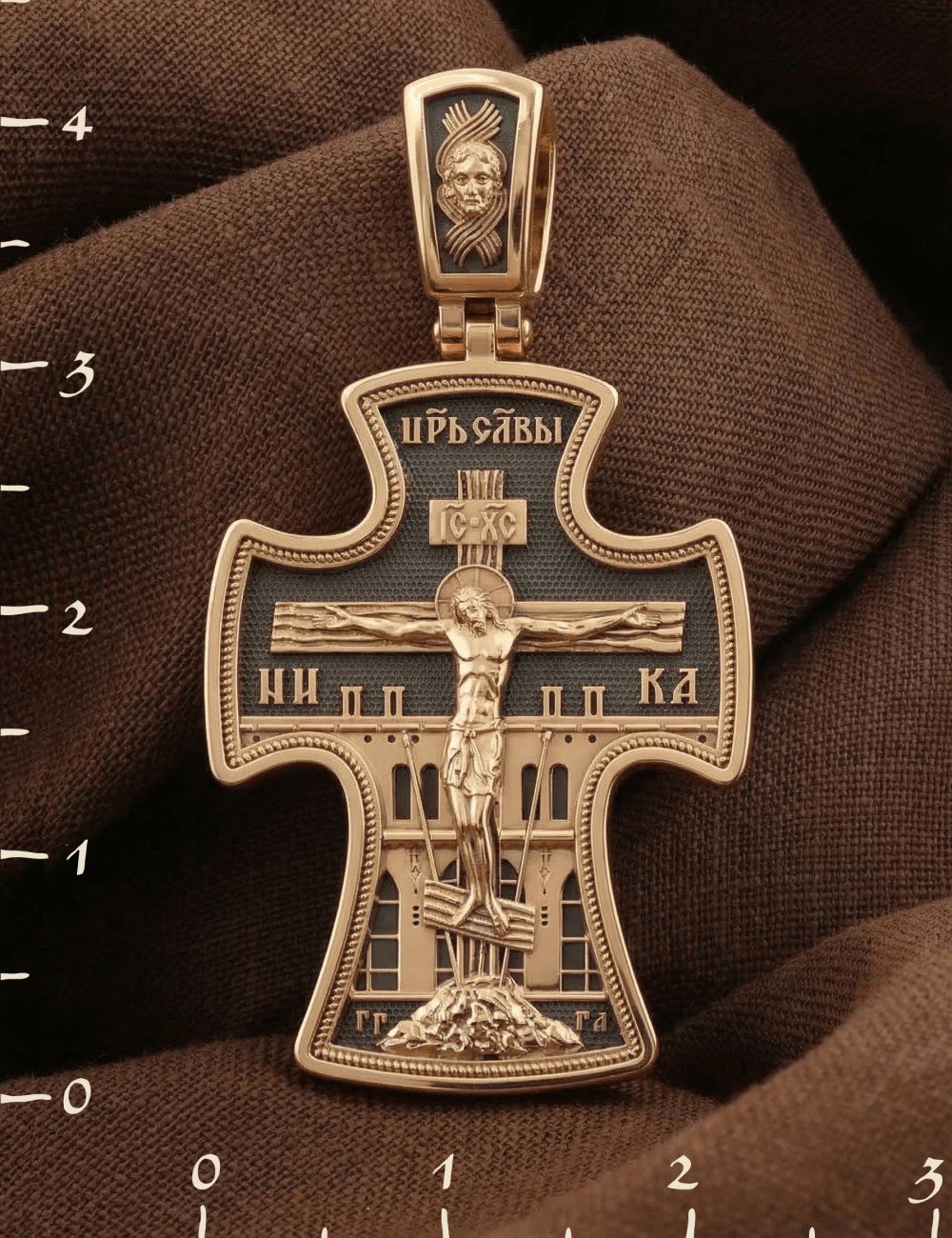 Крест из золота 585 пробы