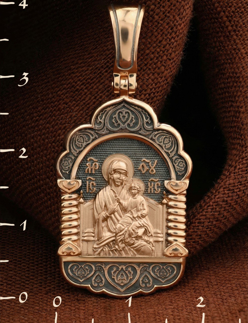 Образок из золота 585 пробы