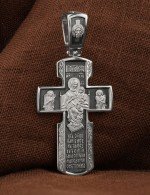 Крест из белого золота 585 пробы
