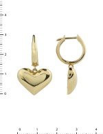 Серьги из лимонного золота 585 пробы