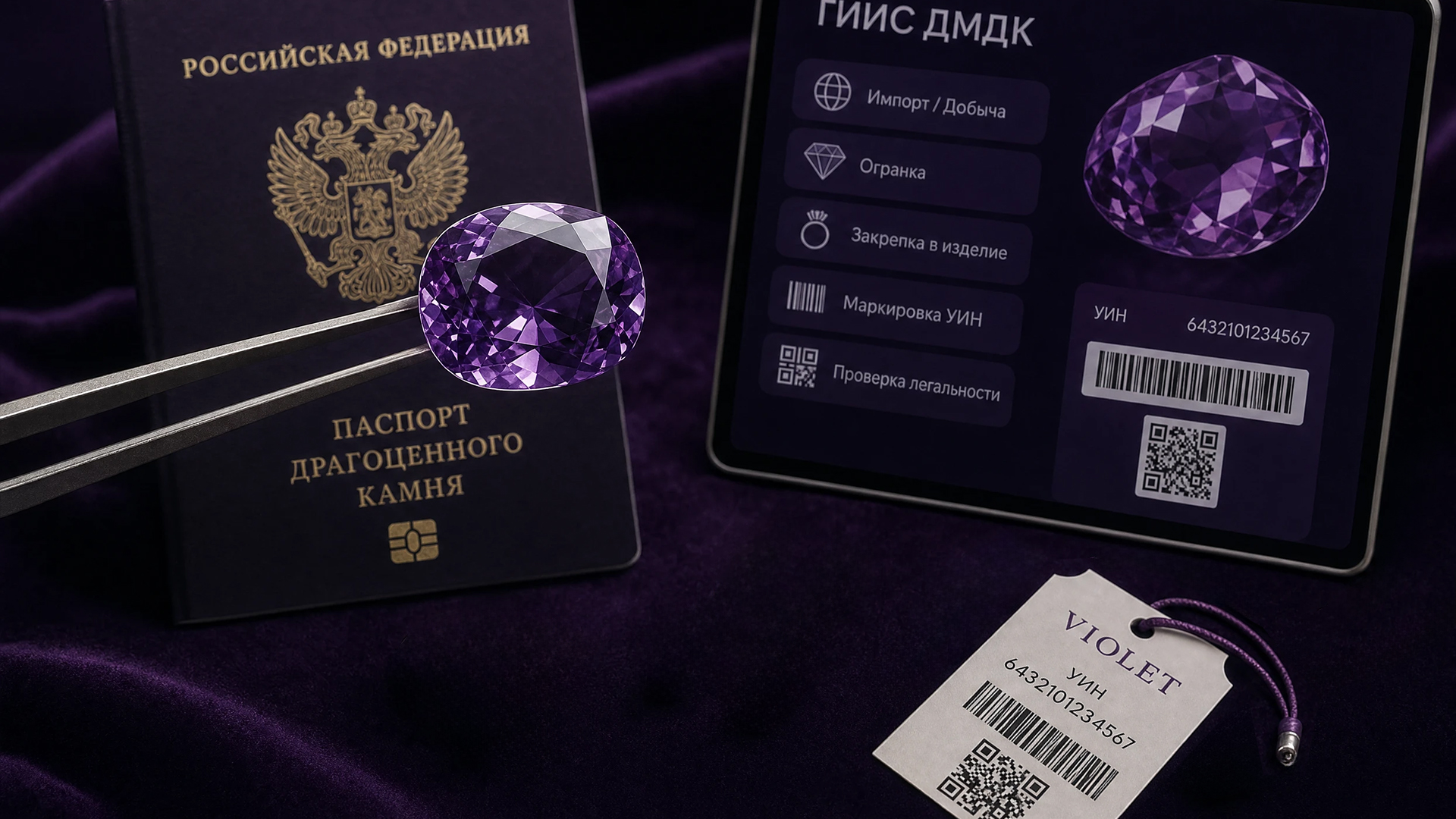 Государственный контроль и учет драгоценных камней: система ГИИС ДМДК